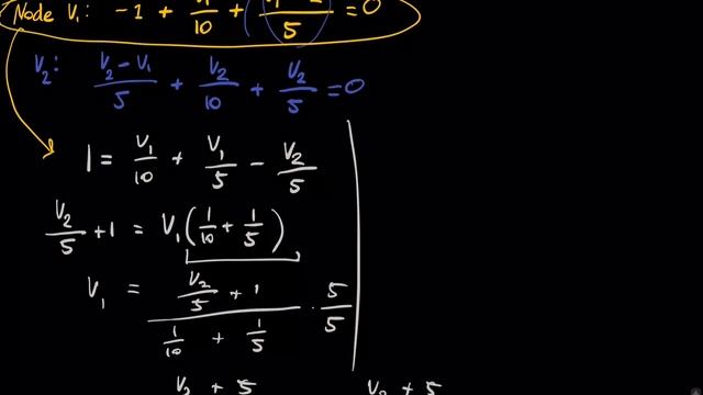 Finding 2 Node Voltages using Nodal Analysis смотреть онлайн