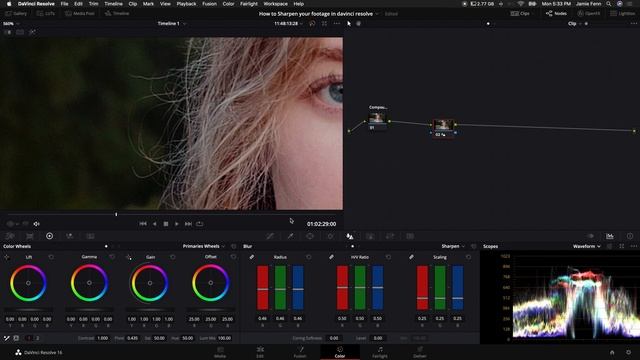 How to SHARPEN FOOTAGE in Davinci Resolve смотреть онлайн
