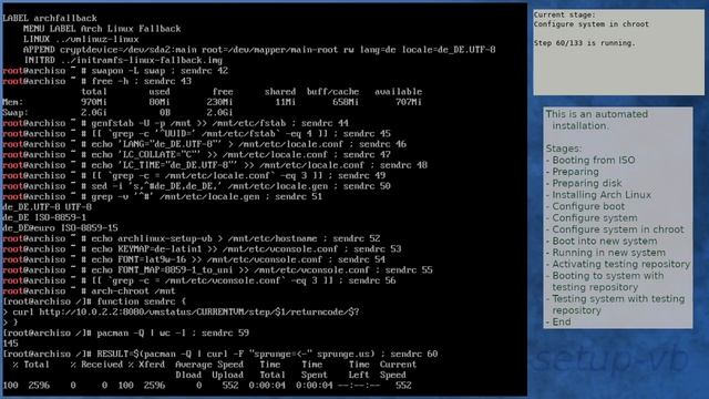 Arch Linux installation recording to kernel 5.16.14-arch1-1 (testing) смотреть онлайн