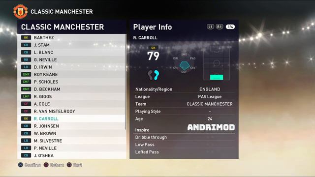 CLASSIC MANCHESTER UNITED - PES 2021 смотреть онлайн