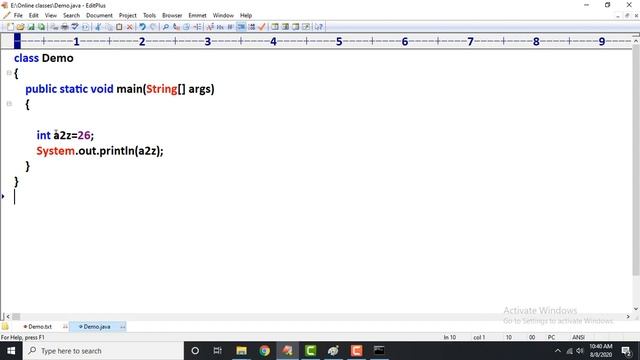 Java tutorials |Identifiers in Java смотреть онлайн
