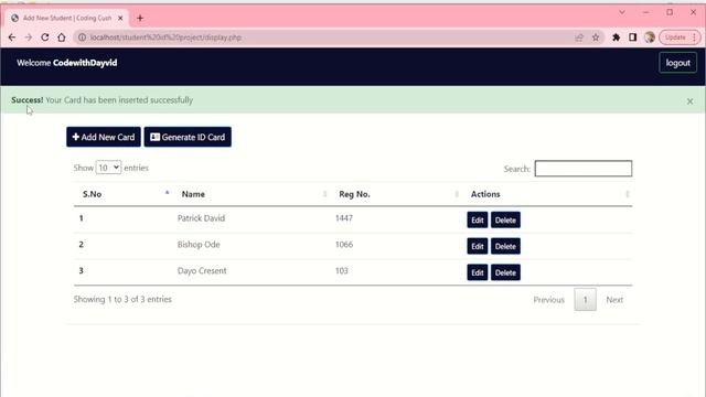 Student Id Card | Automated Student Id Card With PHP and SQL смотреть онлайн