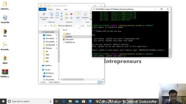 HTML Template Download and Upload using Git Bash - Zero2Maker смотреть онлайн
