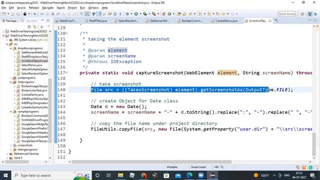 Selenium Cookies Scrolling TakeScreenshot ProgramsRecording July20220706 смотреть онлайн