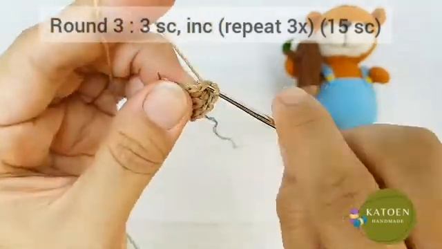 Amigurumi Berang-berang Part 1 | Amigurumi The Beaver | Merajut Mini Amigurumi