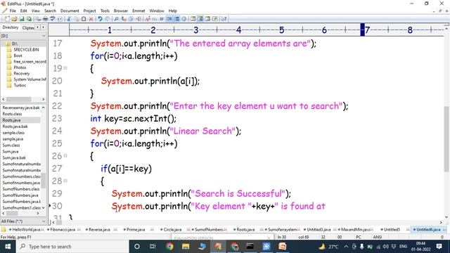 Linear Search in Java programming || Searching an Element in Array || Linear Search in Java || смотреть онлайн