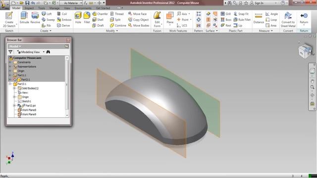 Computer Mouse || Autodesk Inventor Tutorial смотреть онлайн