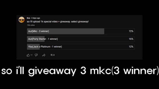[Aut] 3 Mkc Giveaway [Ended] смотреть онлайн