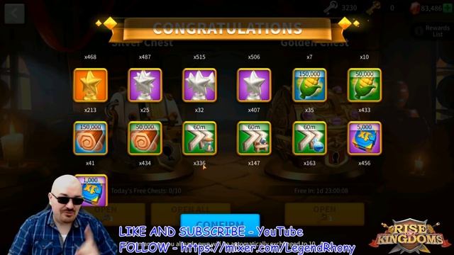 Over 2000 gold keys OPENINGS - More than Gems event - Stage 3 Crusader Fortress - Rise of Kingdoms смотреть онлайн