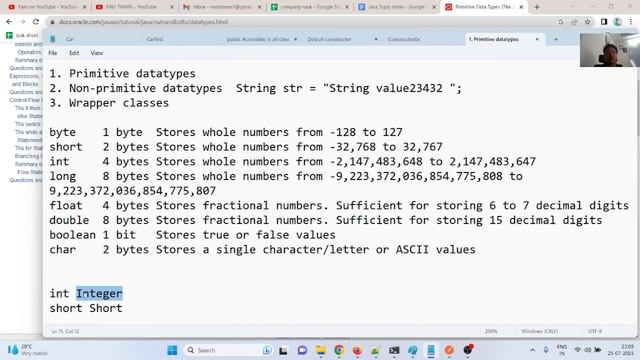 Java SE: Datatypes смотреть онлайн
