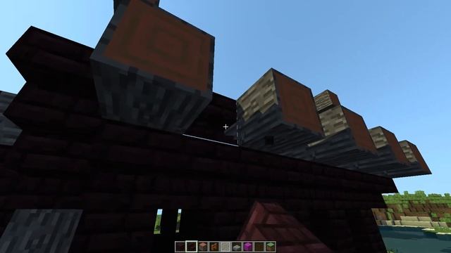 ДОМ ИЗ АДСКОГО КИРПИЧА В МАЙНКРАФТ - Как построить красивый дом из адского кирпича в майнкрафт! смотреть онлайн