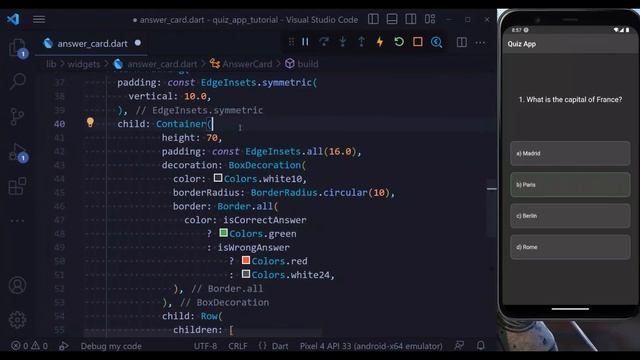 Flutter Quiz App Tutorial - Trivia смотреть онлайн
