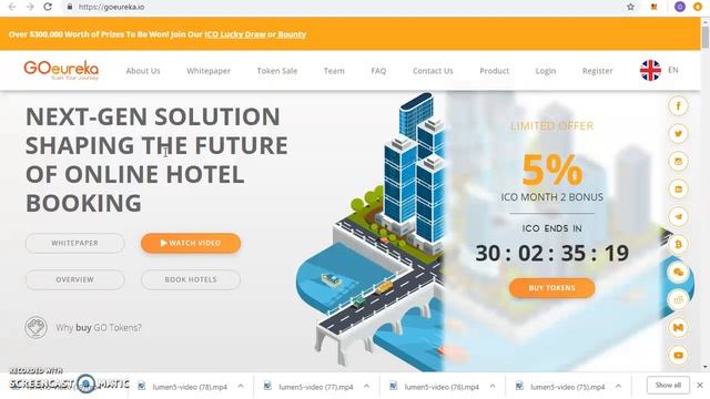 GOEUREKA presents the Blockchain hotel booking platform смотреть онлайн