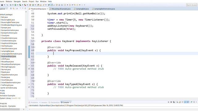 ITCS - Animation - Lab13: Keyboard Input Tutorial смотреть онлайн