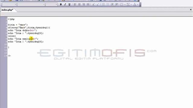 Php Dersleri Ders 43 - Ereg ve Eregi Komutları 1 смотреть онлайн