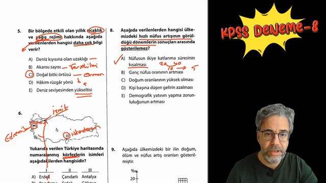 2024 KPSS COĞRAFYA | DENEME-8 Genel Tekrar | Ferhat VAROL