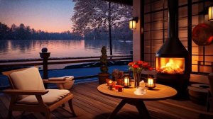 A Cozy Night in Cozy Coffee Shop - Relaxing Background Music to Relax / Study to