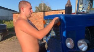 Руки в масле, #опа в мыле. Меняем Радиатор в МтЗ 80
