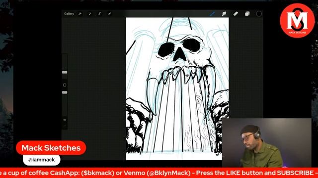MACK SKETCHES EP.32 // DRAWING LIVE STREAM // INKTOBER смотреть онлайн
