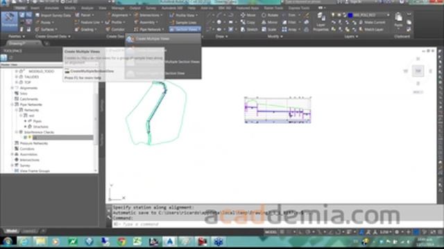 Autocad civil 3d 2015 como dibujar una red de tuberías смотреть онлайн