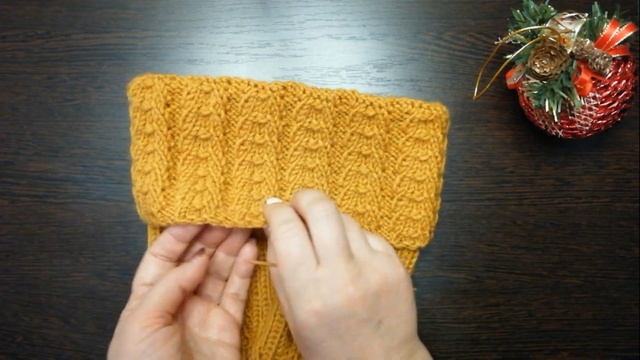 КРАСИВЫЙ ОТВОРОТ. Несложный узор. Красивая макушка смотреть онлайн