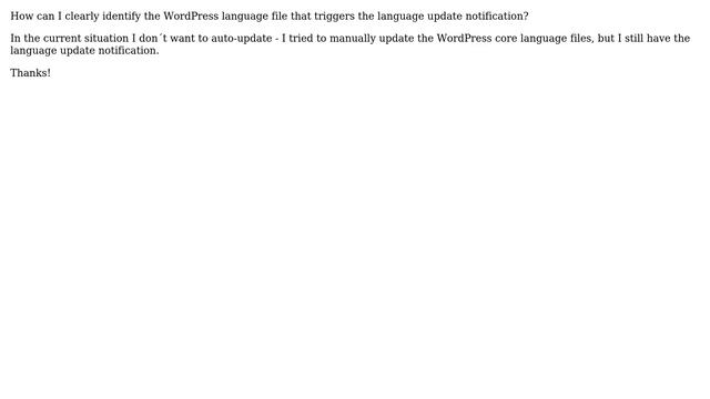 Wordpress: How to identify WordPress language updates? смотреть онлайн