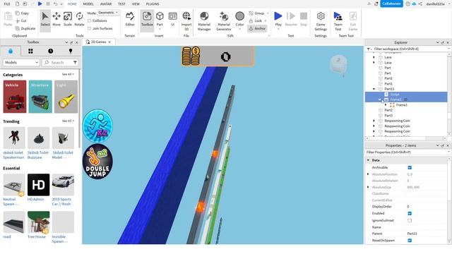 Финал 2D игры в Roblox Studio смотреть онлайн