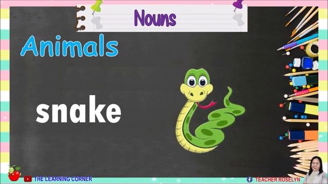 Nouns Vocabulary: Examples of Persons, Places, Animals, Things (Pictures and Words) смотреть онлайн