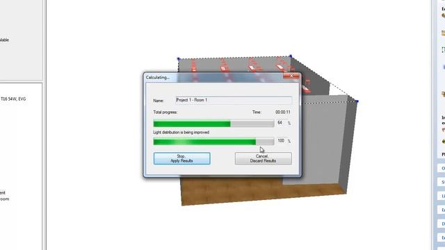 DiaLux CAD Import & Lux Calculating