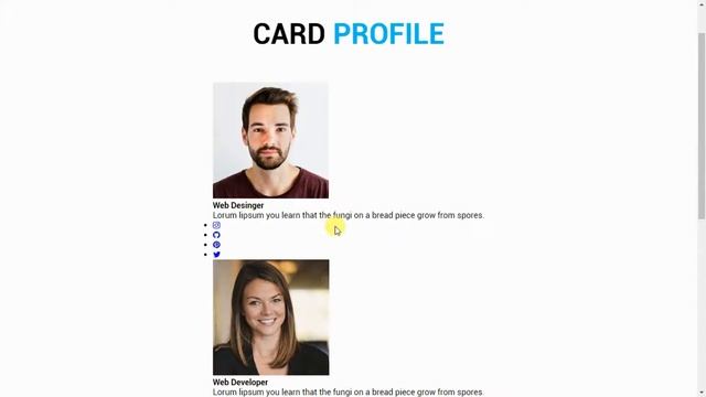 How To Create User Profile Card In HTML AND CSS | User profile UI Design Using HTML CSS смотреть онлайн