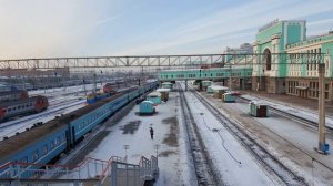Как объявляют поезда на вокзале Новосибирска.
