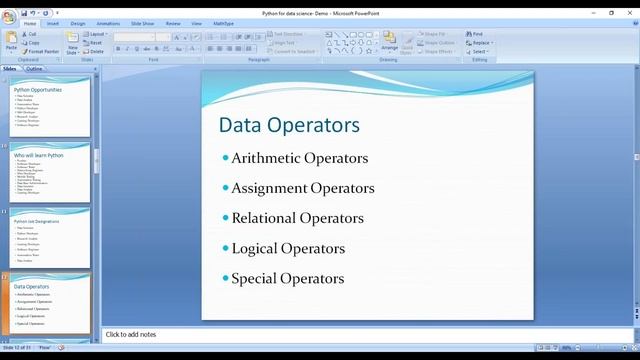 Python For Data Science Demo смотреть онлайн