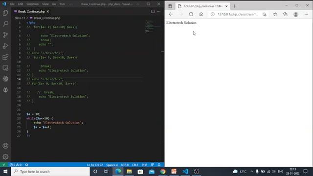 Break/Continue in PHP смотреть онлайн