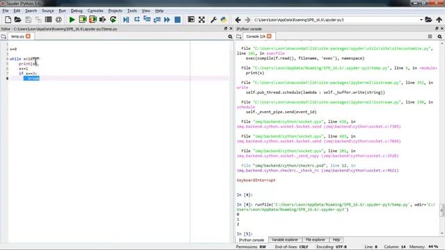 while loops in Python смотреть онлайн