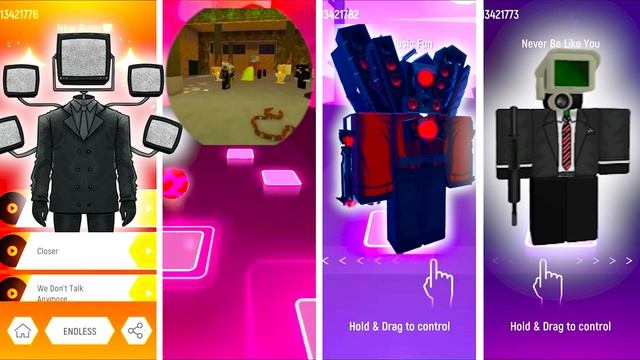 (ROBLOX SKIBIDI) TVMan Vs Speakerman Vs Titan Speakerman Vs Cameraman | Skibidi Tileshop