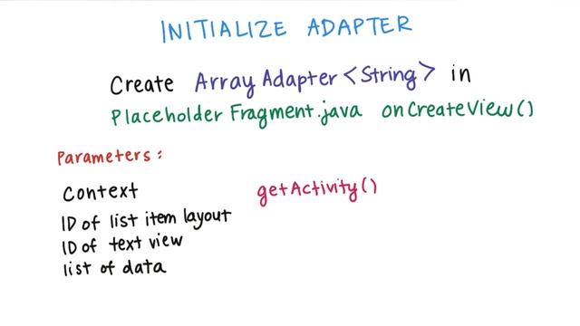 Initialize the Adapter - Developing Android Apps смотреть онлайн