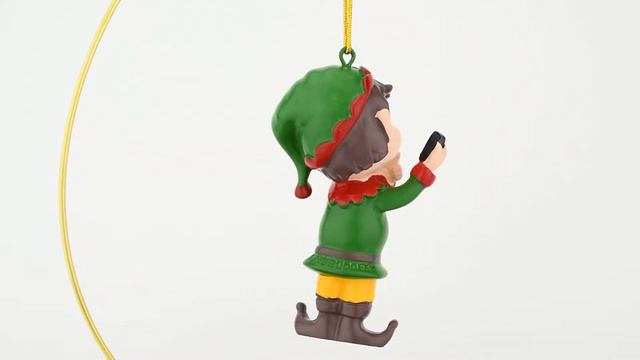 Elfie Selfie cute Elf with a Cell Phone Christmas ornament By Tree Buddees смотреть онлайн