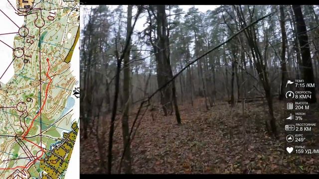 Спортивное ориентирование (headcam orienteering) - Тренировка "Территория смысла" часть 1 (Смоленск смотреть онлайн