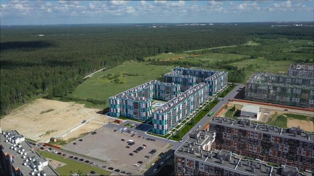 Интеграция 3D модели жилого комплекса в аэросъемку + клинап смотреть онлайн