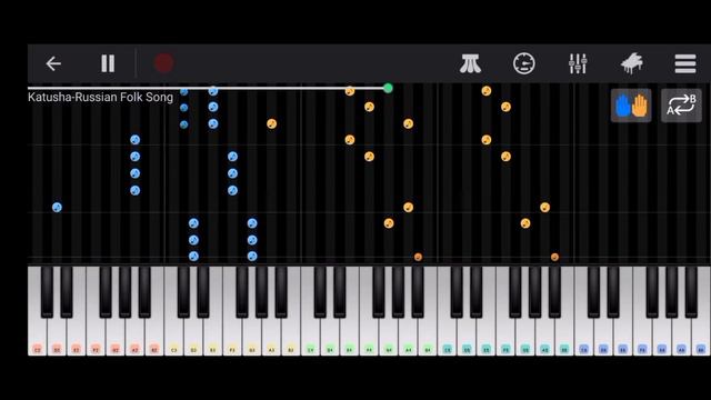 Katusha-Russian Folk Song in perfect piano 🎹 /learn Perfect Piano/hizank005. смотреть онлайн