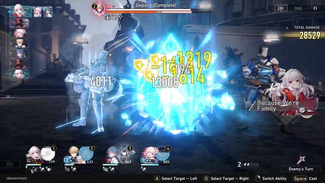 HSR: SU World 3 - Gepard Boss Fight vs Clara and Gepard смотреть онлайн