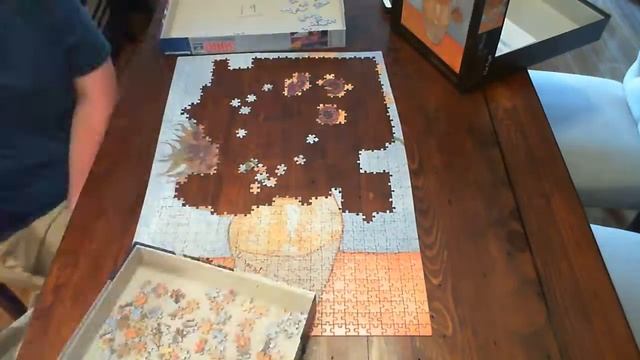 Time Lapse Puzzle - Van Gogh's Sunflowers - Clementoni 1000 pieces смотреть онлайн