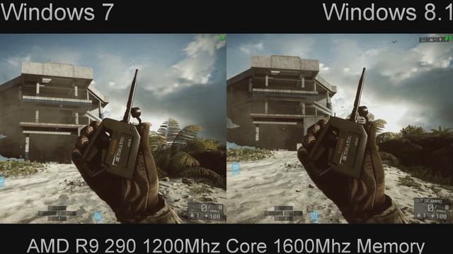 Mantle Windows 7 vs Windows 8.1 BF4 смотреть онлайн