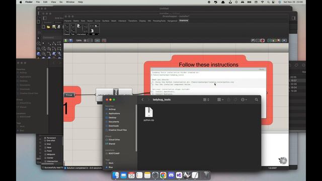 Tutorial - macOs : Rhino Grasshopper Plugins installation | Ladybug | Honeybee | Anemone | Lunchbox смотреть онлайн