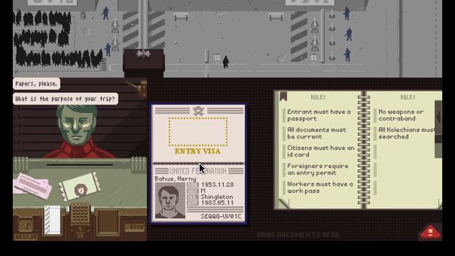 Nothing f#cking happens for 7 minutes - Papers, Please - FINALE смотреть онлайн