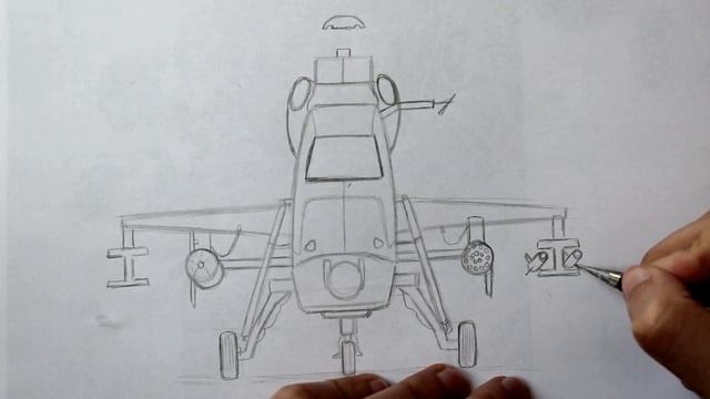 Как нарисовать Вертолет Военный смотреть онлайн