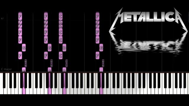 Metallica - Sad but True - piano tutorial смотреть онлайн