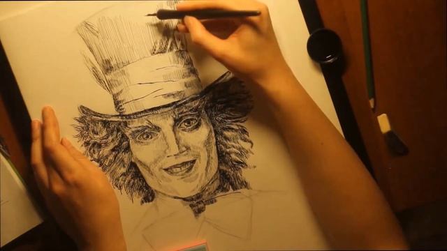 Перо, тушь. Шляпник смотреть онлайн