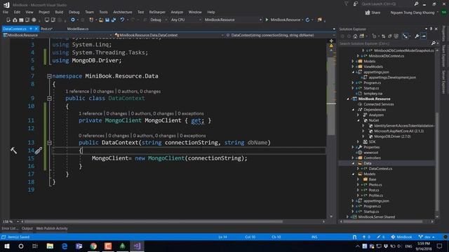Demo 12: Tạo data model đầu tiên với MongoDB.Driver смотреть онлайн
