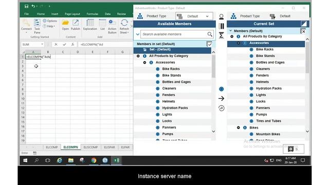 TM1 Function, ELCOMPN (Excel) смотреть онлайн